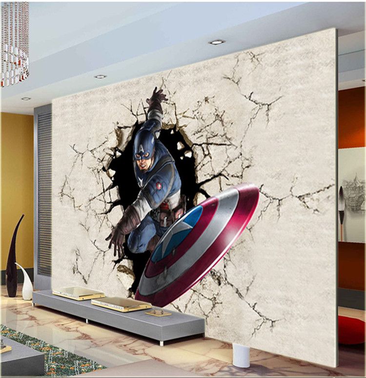 Whole And Retail 3d View Wall Mural Captain America Photo Wallpaper The Avengers Room Decor Kids Tv Background Bedroom Hallway Home Art From Greenho 24 92 Dhgate Com - Captain America Home Decor Whole And Retail 3d View Wall Mural Captain America Photo Wallpaper The Avengers Room Decor Kids Tv Background Bedroom Hallway Home Art From Greenho 24 92 Dhgate Com - Captain America Home Decor