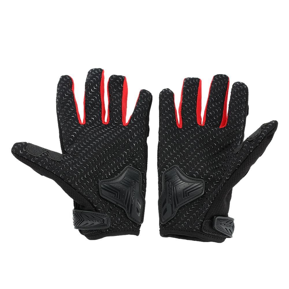 XL, Negro GES Men Outdoor Motorbike Waterproof Gloves Motocicleta Full Finger Touch Screen Racing Motocross Guantes