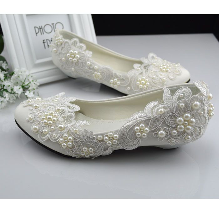 wide flat wedding shoes