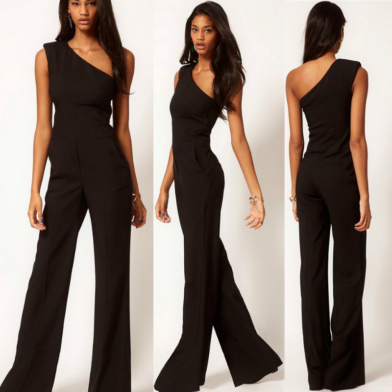 black one piece pants