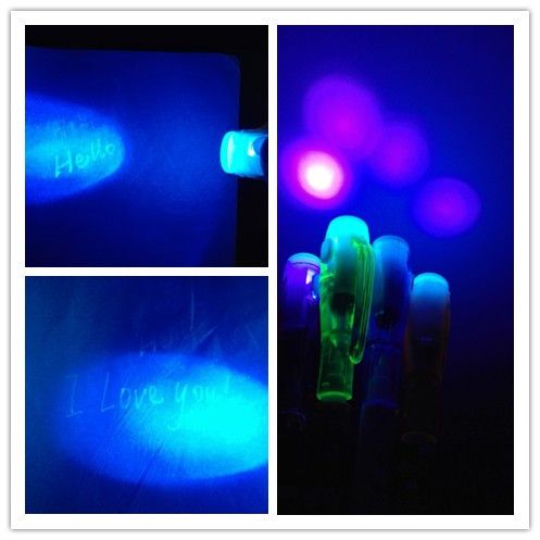 2019 Newly Arrival 2 In1 Invisible Ink Pen Uv Black Light Combo