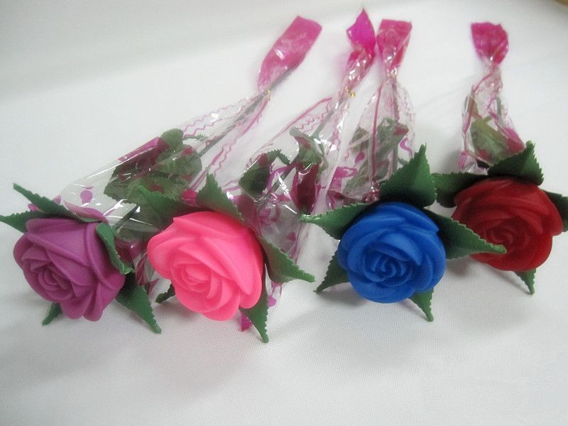 2018 Artificial Flowers For Decoration Led Rose Flower Night Rose Flower 6 2