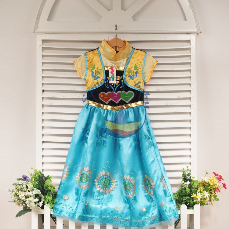 2015 Frozen Dress Elsa Anna Movie 