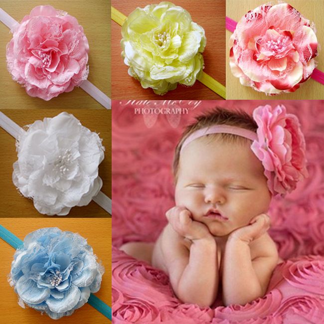 big flower headbands for babies