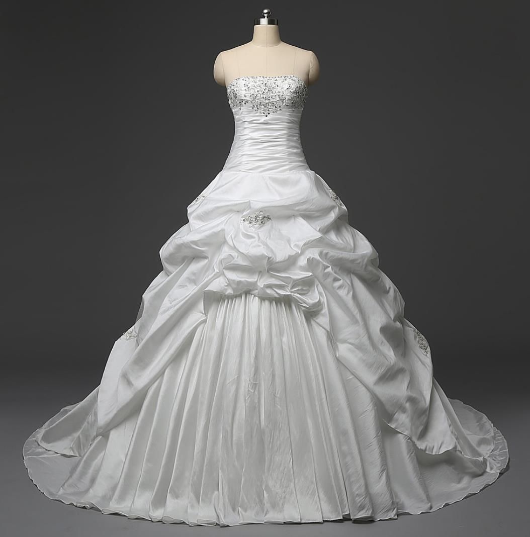 Discount Classic Wedding Dresses Cheap 2016 Real Photos Strapless