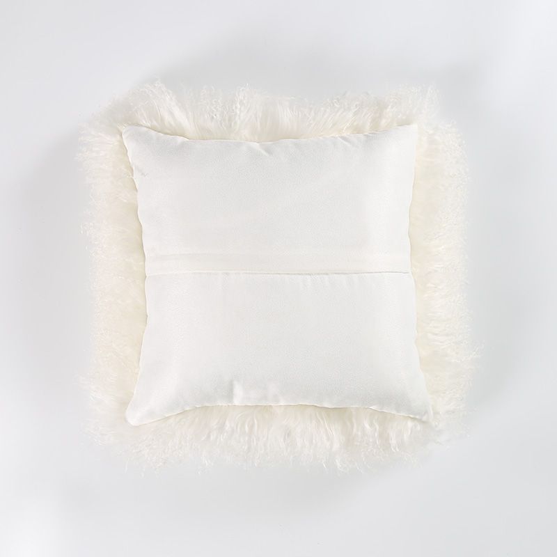 Tibet Lamb Skin Fur Seat Pad 45 45cm Ningxia Sheep Fur Seat