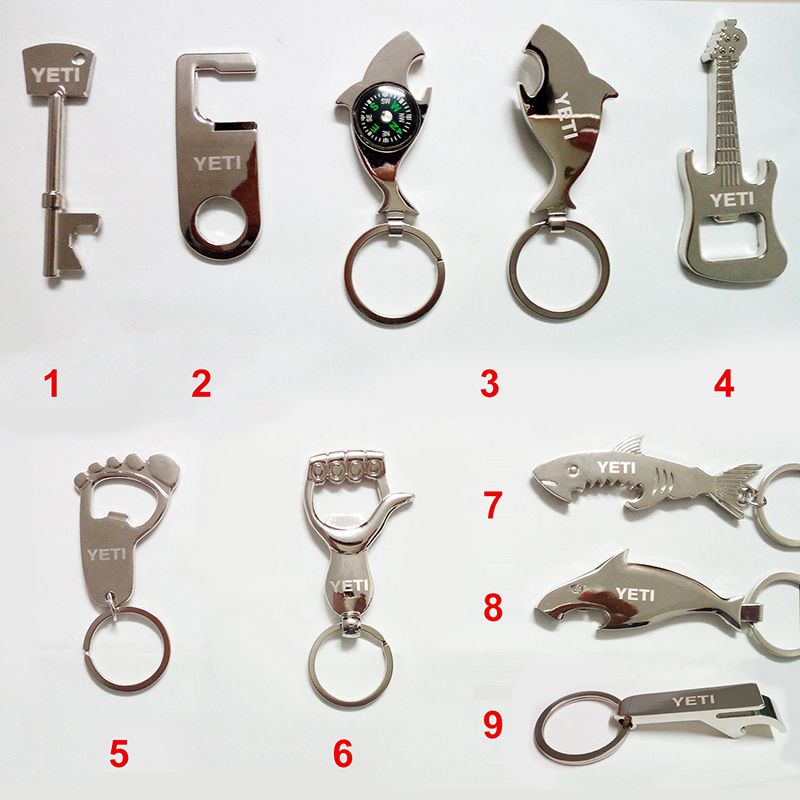 2020 2016 New Yeti Openers Shark Guitar Feet Hand Dolphin And Key Shape Bottle Opener Stainless Steel Opener With Yeti Logo From Hongkongdarling 0 67 Dhgate Com
