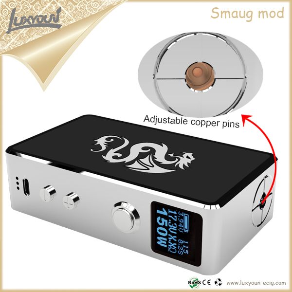 2015 New Luxyoun Box Mod 18650 150 Watt Box Mod E Cig 150w Box Mod