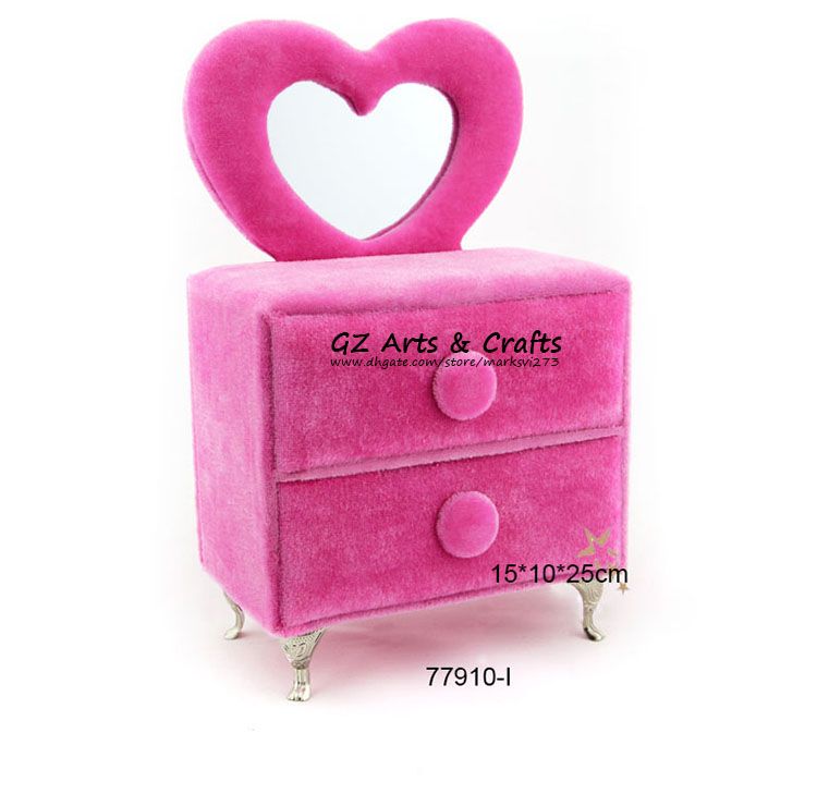 Discount Velvet Sofa Jewelry Box Jewelry Display Stand Pink Jewellery