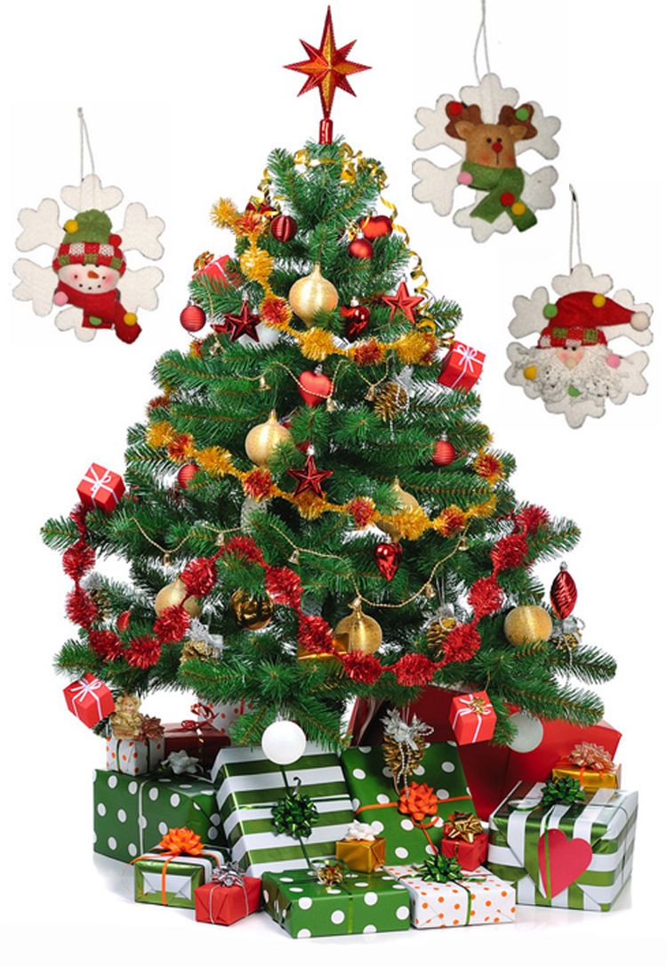 2015 Hot Sale Snowman Old Man Deer Snowflake Christmas Tree Ornaments 083