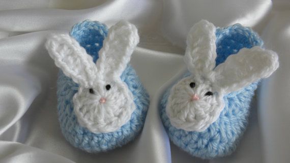 crochet baby boy booties