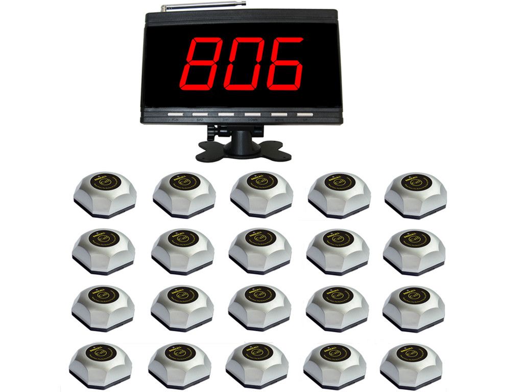 SINGCALL.Wireless Restaurant Table Calling System.The Customer Call The