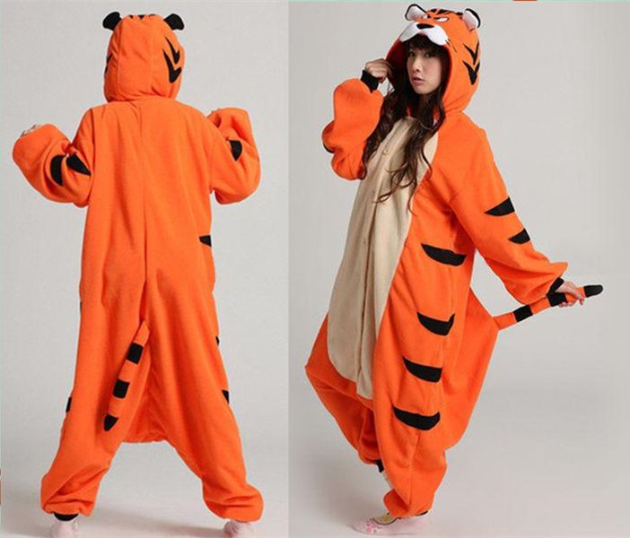 Kigurumi tigre onesies adultos pijamas flanela trajes animais adulto bonito  dos desenhos animados animais pijamas cosplay|cosplay women|costume  adultadult animal costume - AliExpress