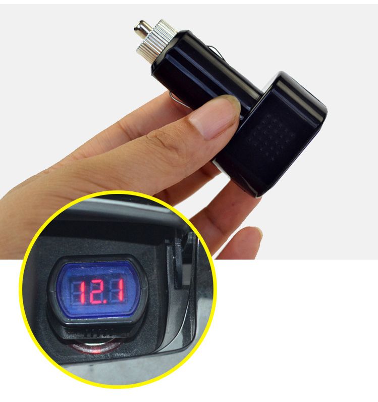 Wholesale Digital LCD Cigarette Lighter Voltage Panel Meter Monitor Car