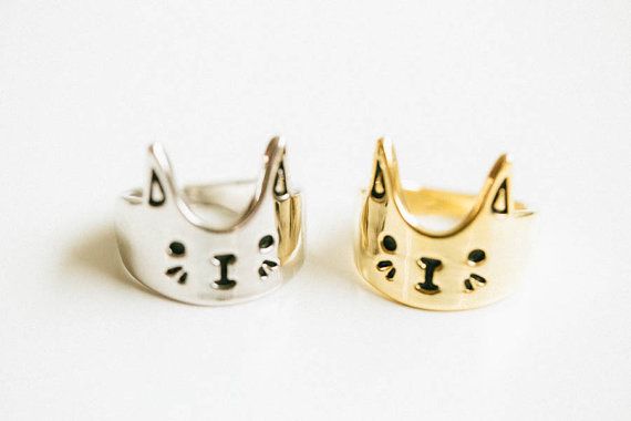 cat face ring