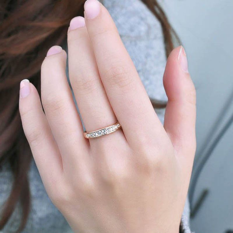 2014 New ClassicalWomen Simple Style Rhinestone Finger Ring Girls