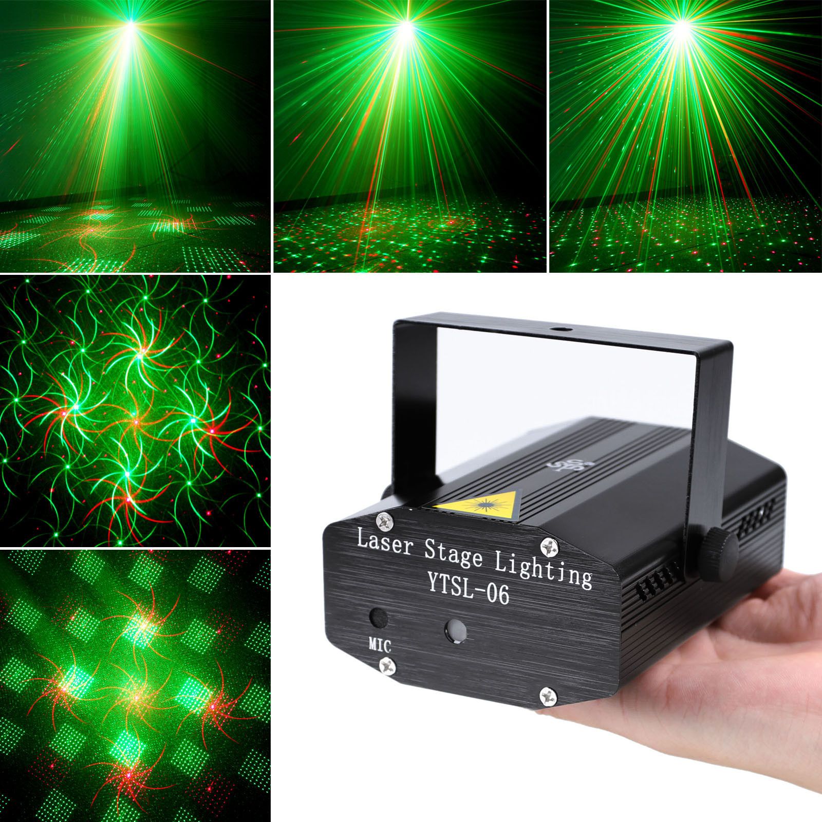 Fast Delivery Mini Laser Stage Light Holiday Sale 150mW Mini Green&Red