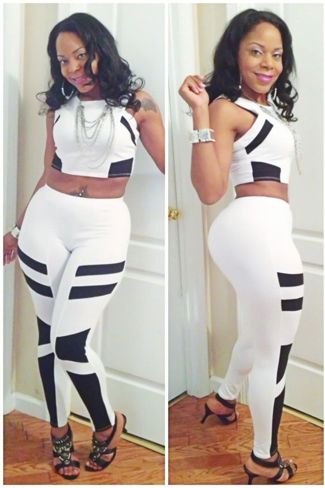 white two piece jumpsuit set