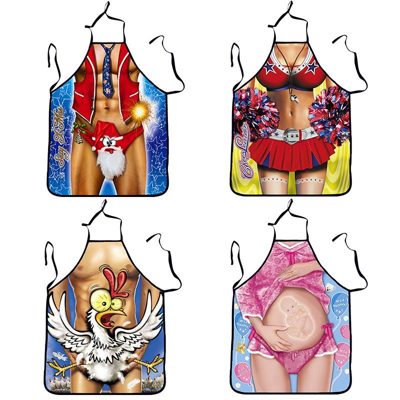 Acheter 2017 Modèles Dexplosion De Haute Qualité Chaude Noël Numérique Impression Tablier Drôle Cadeaux Pour Adultes Drôles Cadeau Maison Cadeau De