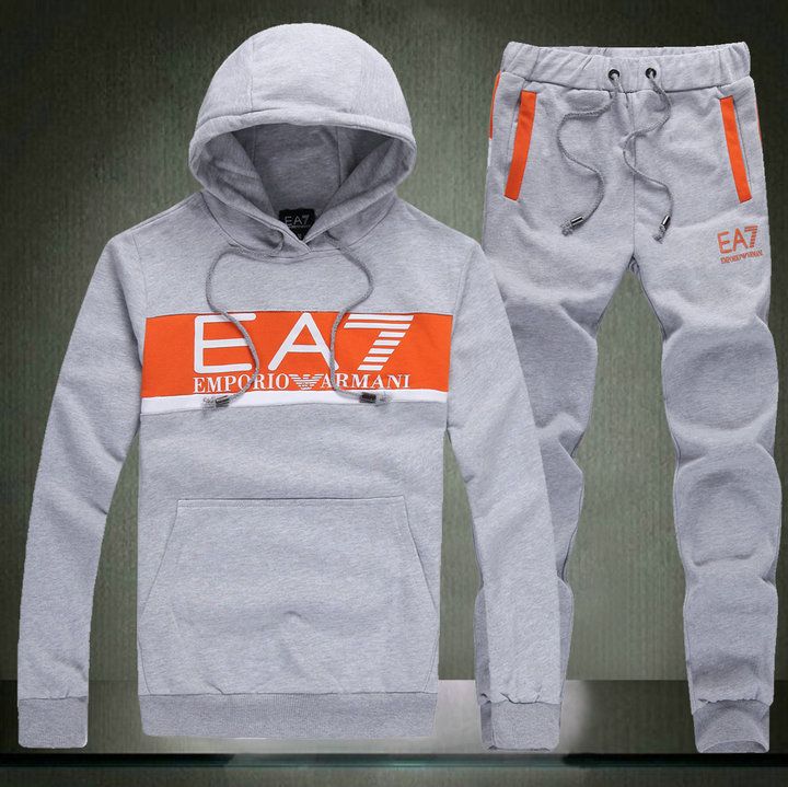 2020 EA7 Mens Fashion Hit Color Hooded 