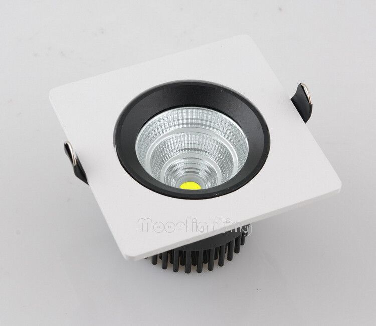compre alta calidad regulable 15w cob spot led techo abajo luz ac85 265v alto brillo cuadrado led downlights warm cool white luces de techo a 142 07