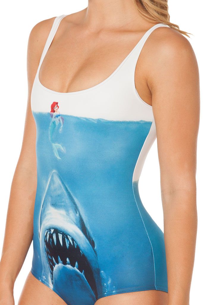 girls shark swimsuit