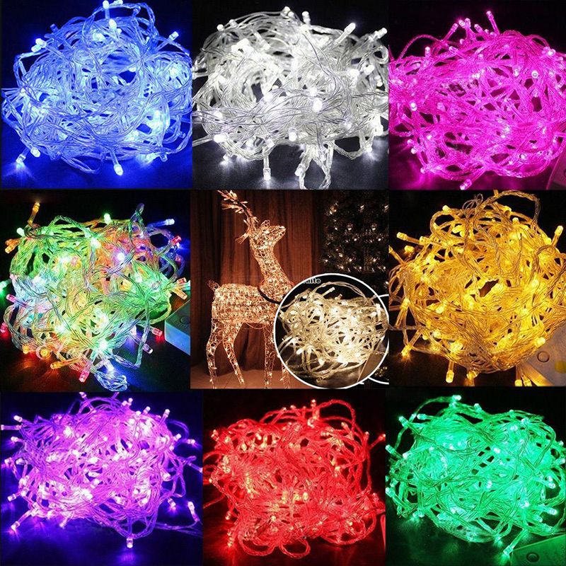 20M/30M/50M/100M Xmas Garden Party Wedding LED Lamps Starry String Fairy Lights