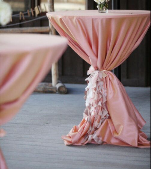2018 16 inches organza table tie ruffles for weddings romantic