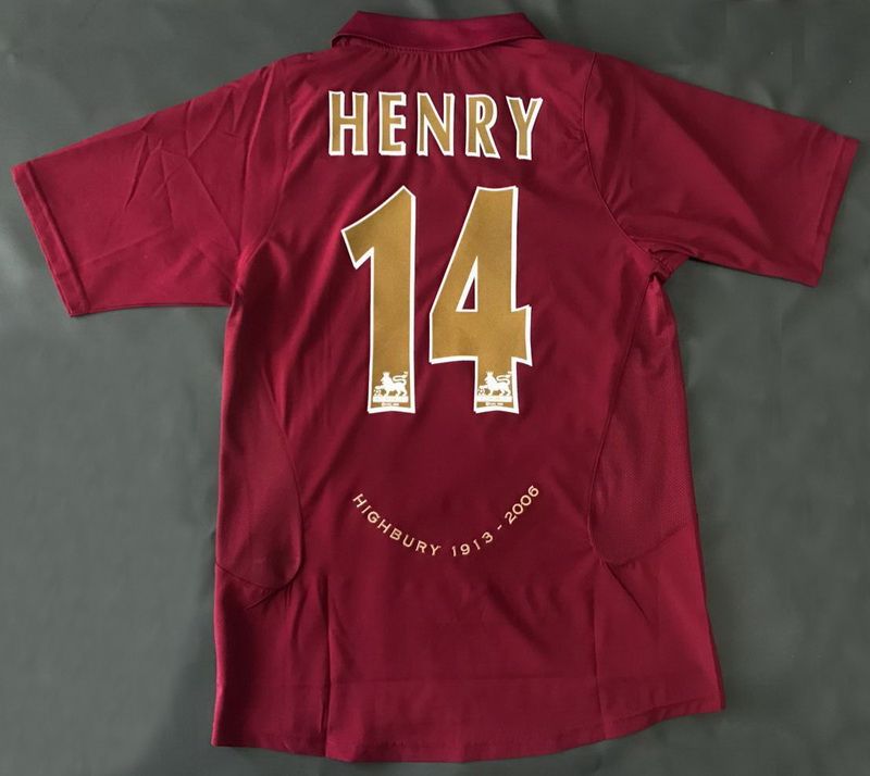 thierry henry highbury jersey