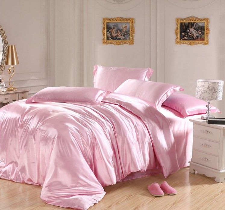 queen size silk bed set