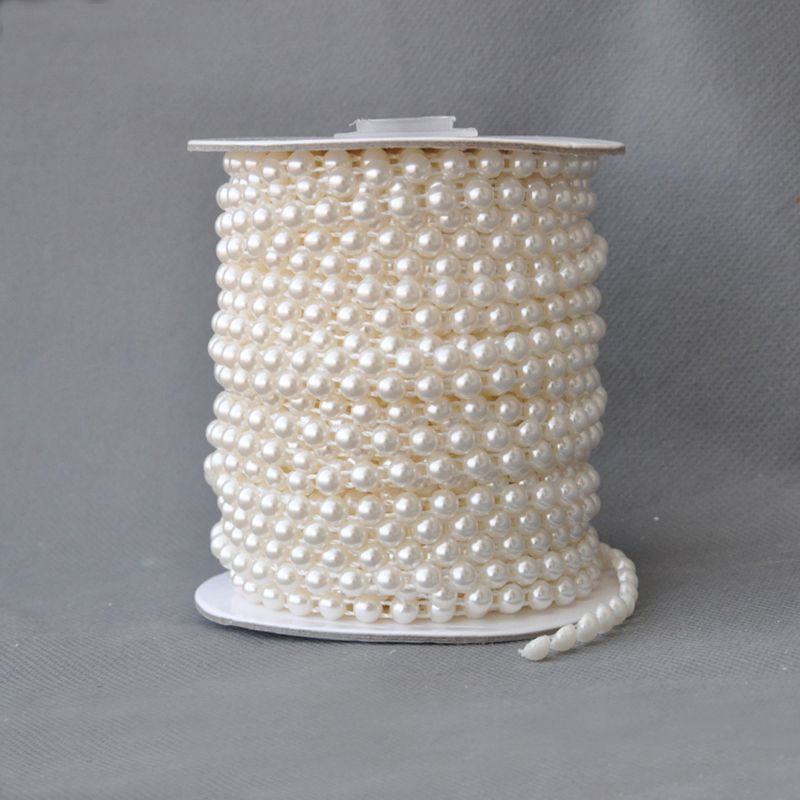 oro o plata Gold Walfront 25 m//rollo Galvanoplastia Perlas de alambre de perla Guirnalda Cuerda Diy Decoraci/ón de la boda di/ámetro 6 mm