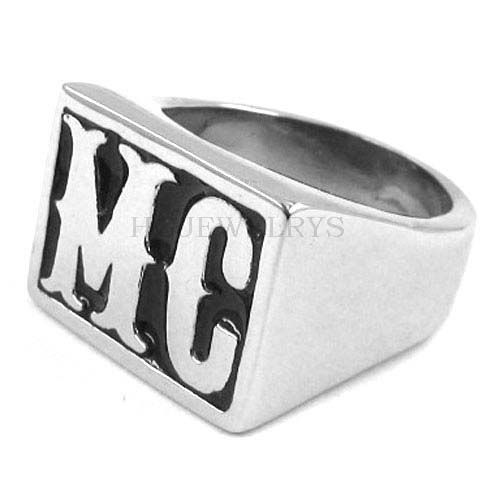 Stainless Steel Motorcycle Biker MC Ring Stainless Steel Motorcycle Biker MC Ring