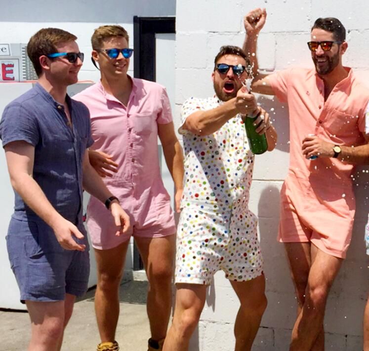 male jumpsuit shorts