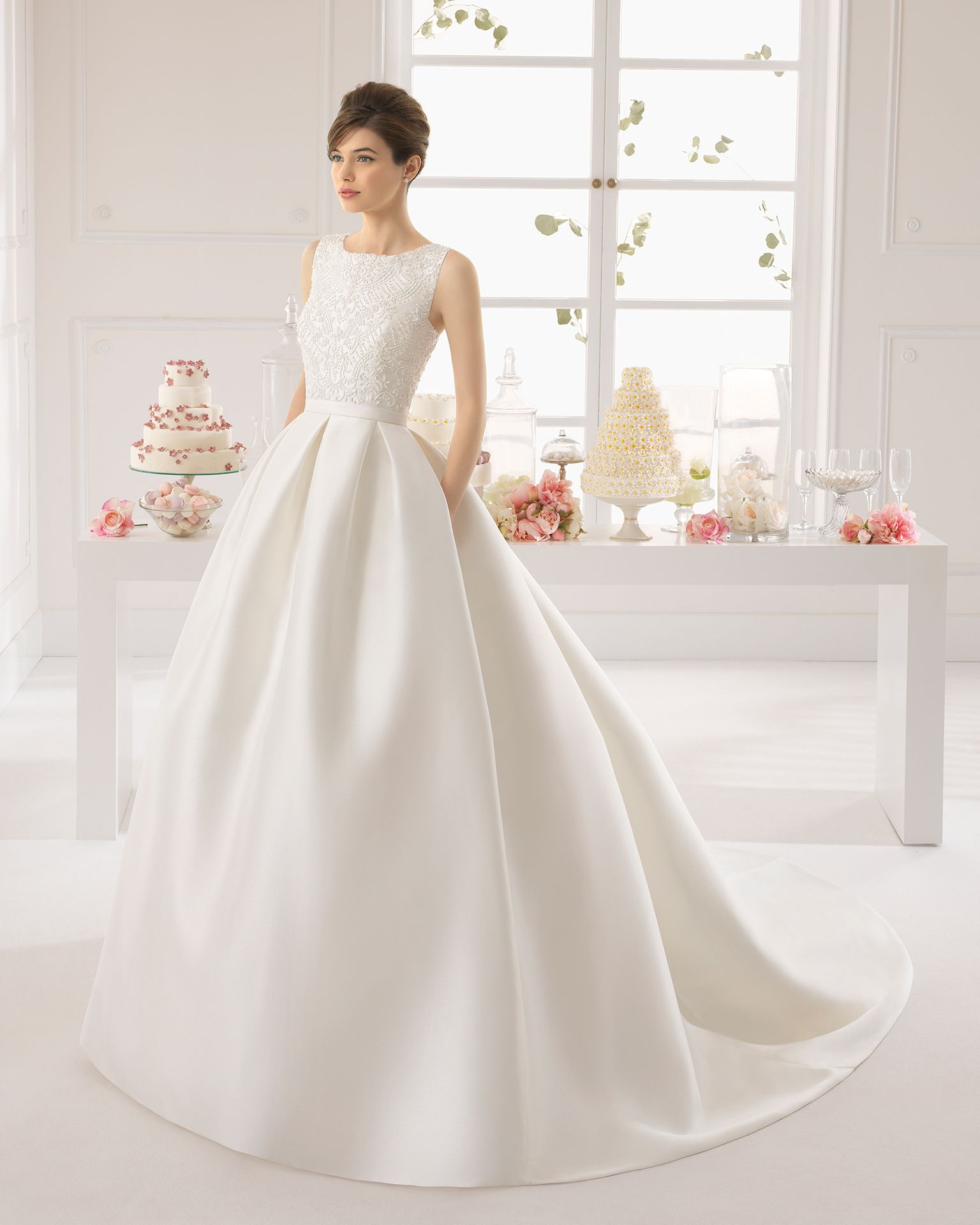 Satin Ball Gown Wedding Dress With Pockets Off 76 Buy