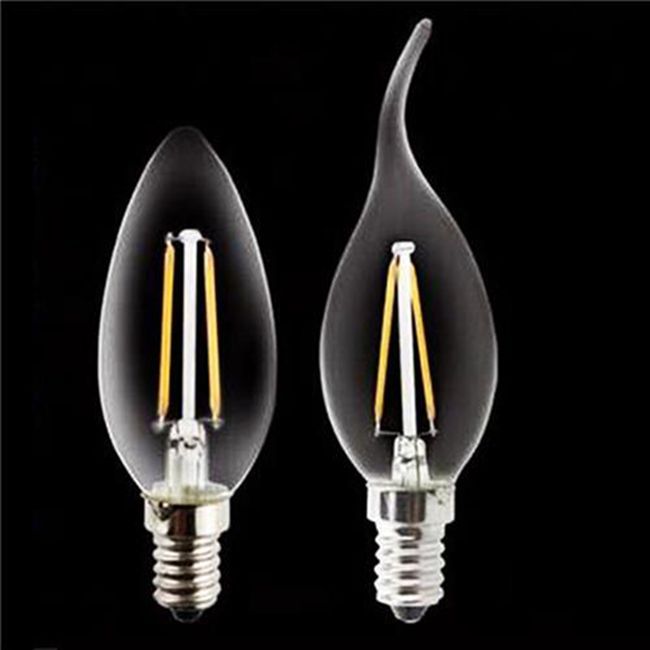 Filament Led Bulbs E12 E14 E27 LED Candle Lamp 2W 4W 110 220V C35T C35 Filament Candelabra