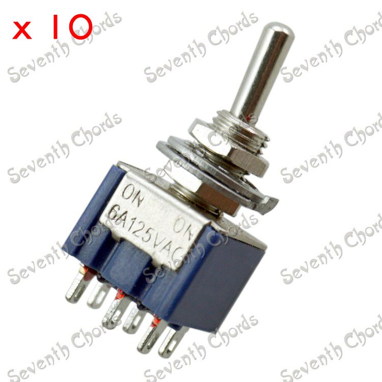 2020 Electric Guitar Bass Control Pickup Mini Toggle Switch Selector Mini Switches 6 Pin Dpdt On On 6a 125vac From Dzj520 12 07 Dhgate Com