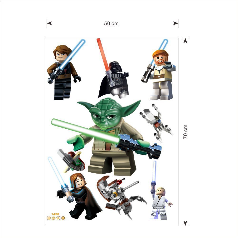 Compre Pvc Star Wars Pegatinas De Pared Para Ninos Habitaciones