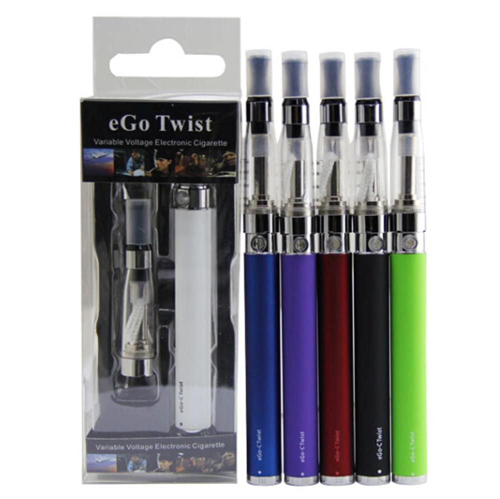 eGo-C Twist Electronic Cigarette eGo Blister kit ecig CE4 Vaporizer Atomizer tanks vape 650mAh 900mAh 1100mAh Batteries ecigs starter kits