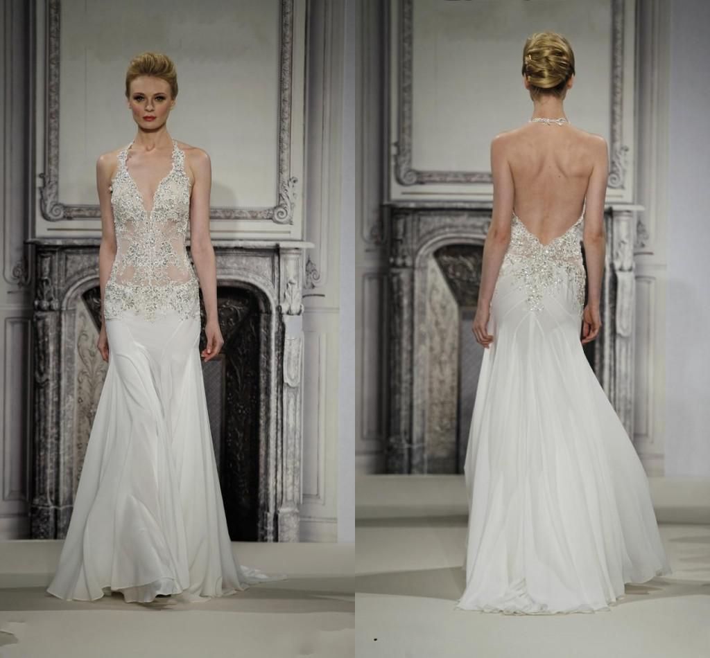 sheath bridal gowns
