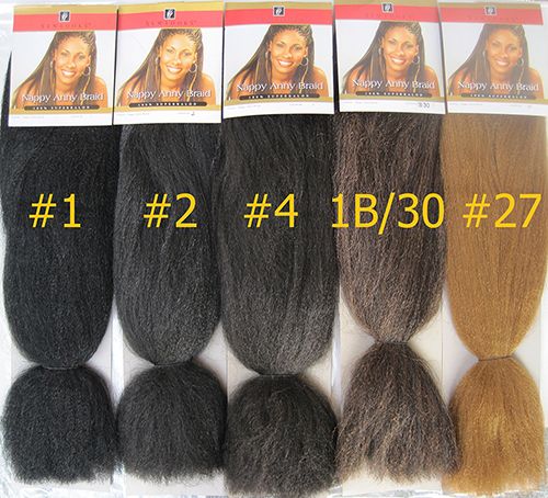 Jumbo Braid Afro Hair Extensions Nappy Anny Braid 24inch Yaki
