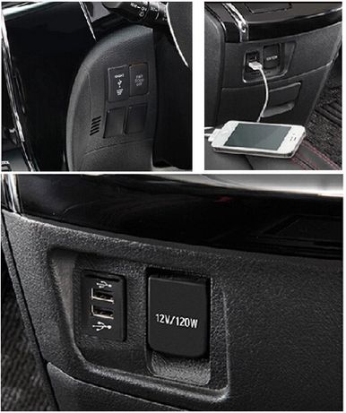 Hilux Dual USB Charger for Toyota OEM Switch Prado 120 LC100 FJ Cruiser