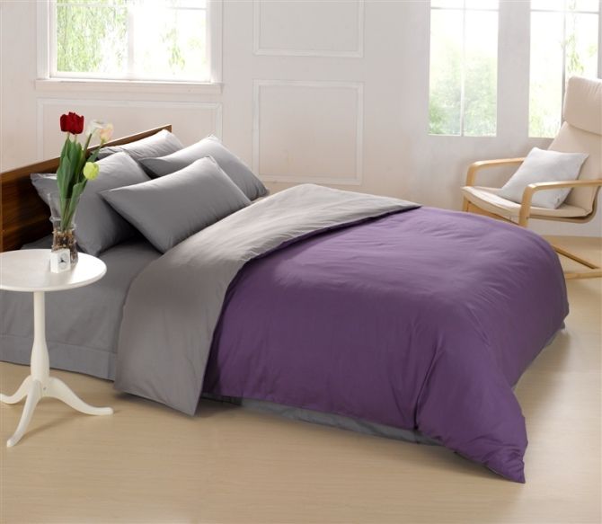 Aqua Blue Purple Lilac Bedding Set King Size Queen Quilt Doona