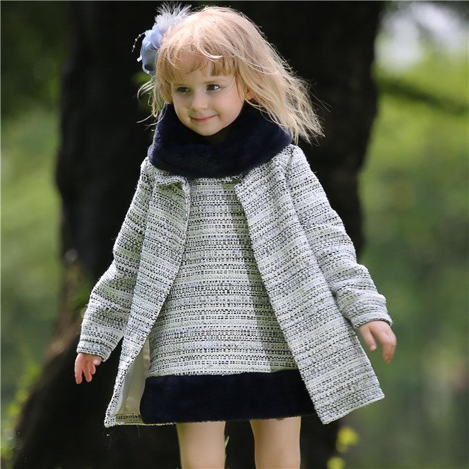 girls dress and coat set