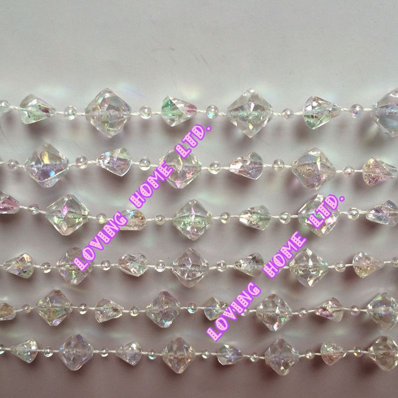 18m/Roll Hanging Acrylic Crystal Garland Bead Strand Gem