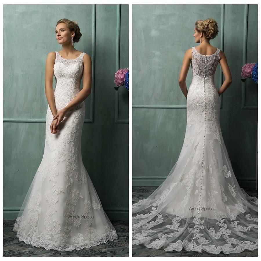ivory sheath wedding dress
