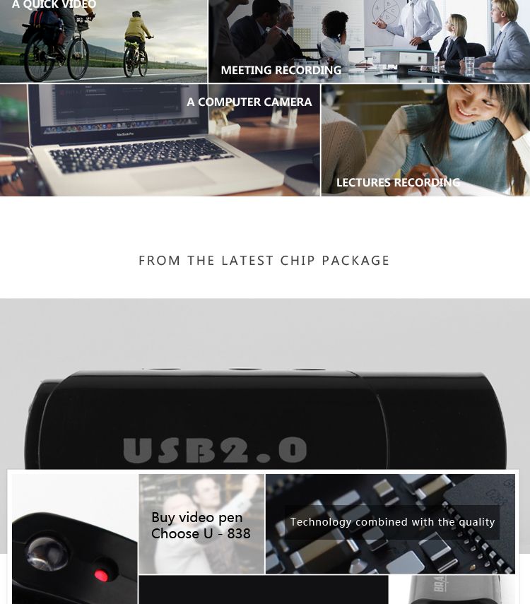 u838 usb stick camera