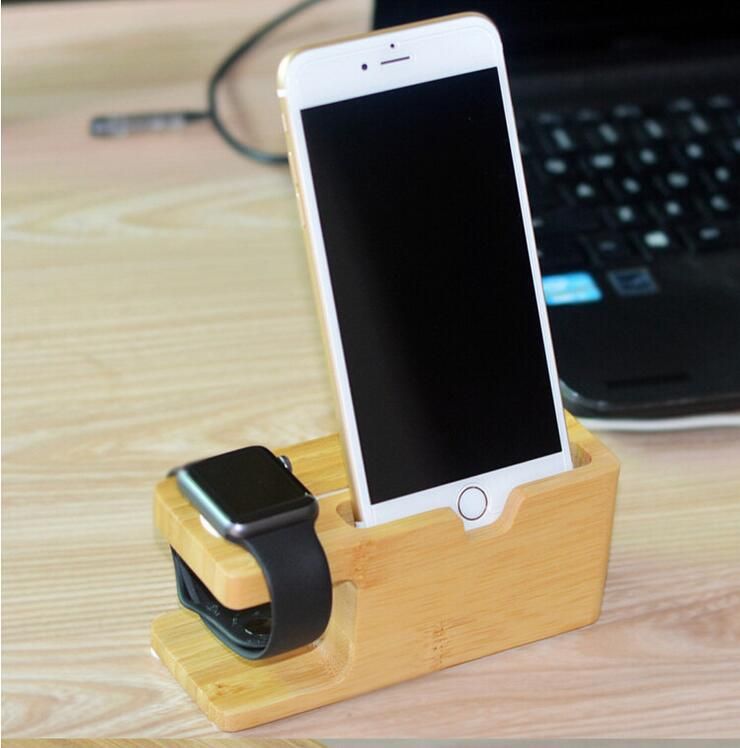 2020 Portable Universal Wooden Phone Holder Stand Office Desk Home