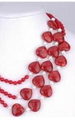 Satin Al Buyuleyici 3 Satirlar Kirmizi Yakut Yuvarlak Kalp Boncuk Taki Kolye Tl131 86 Dhgate Comda