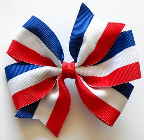 red white blue hair accessories