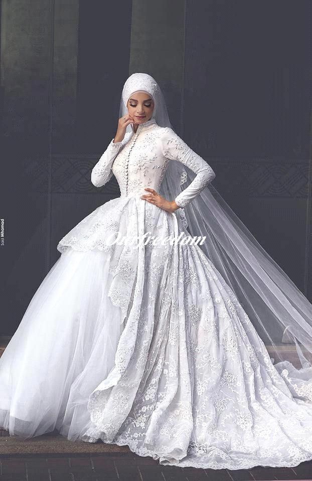 Robe de mariée online hijab 2019